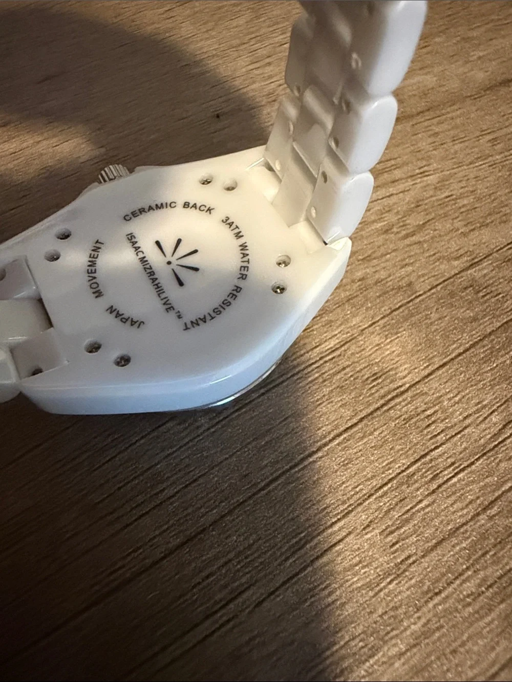 Isaac Mizrahi White Ceramic Women's Watch